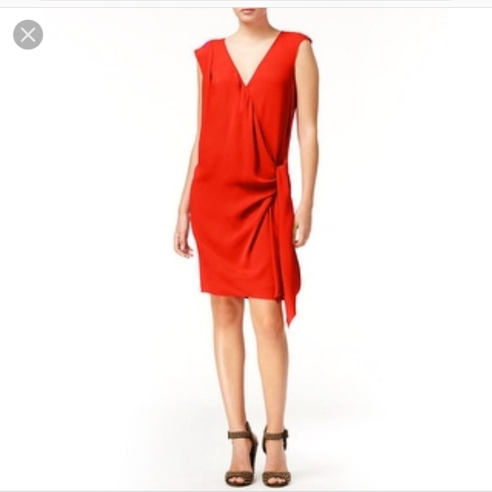 RACHEL ROY faux wrap tie front